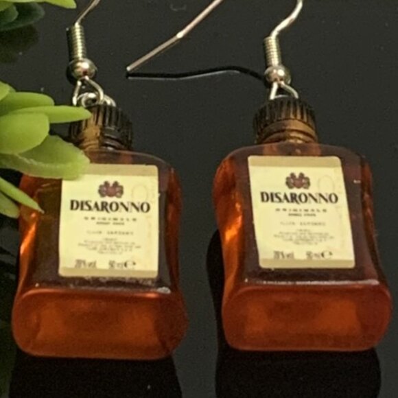 Alcohol Earring, Drink Earring, Liquor Earring, Gift Idea, Cognac Earring - Picture 4 of 7